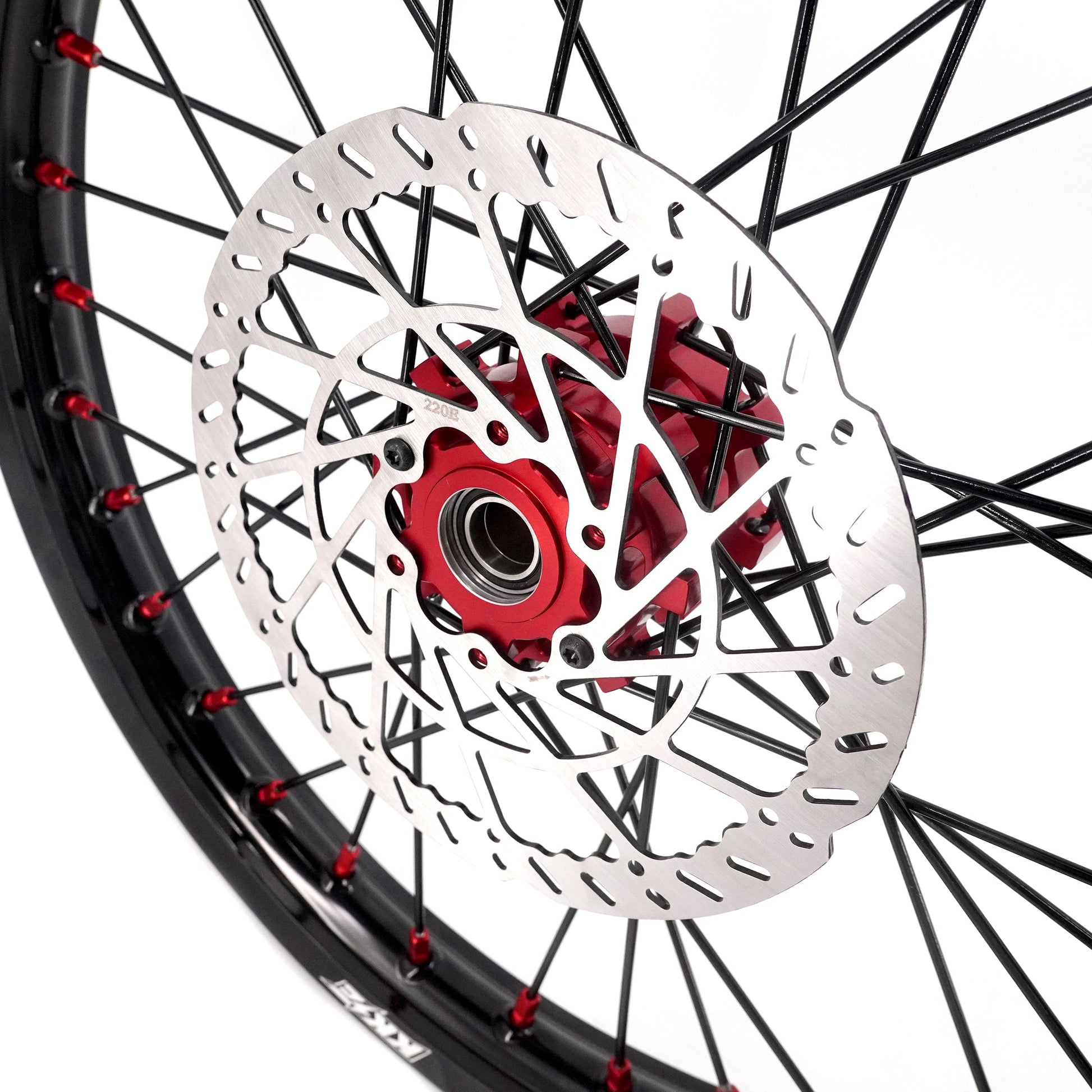 US Stock KKE 1.6*19" & 1.85*16" New Style E-bike Wheels Rim For SurRon Light Bee-X 2019-2025 Red Nipples - Howling Moto