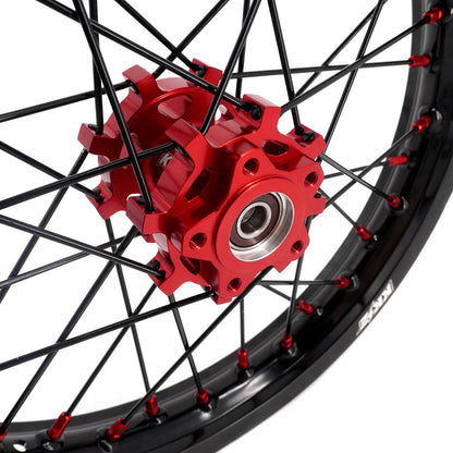 US Stock KKE 1.6*19" & 1.85*16" New Style E-bike Wheels Rim For SurRon Light Bee-X 2019-2025 Red Nipples - Howling Moto