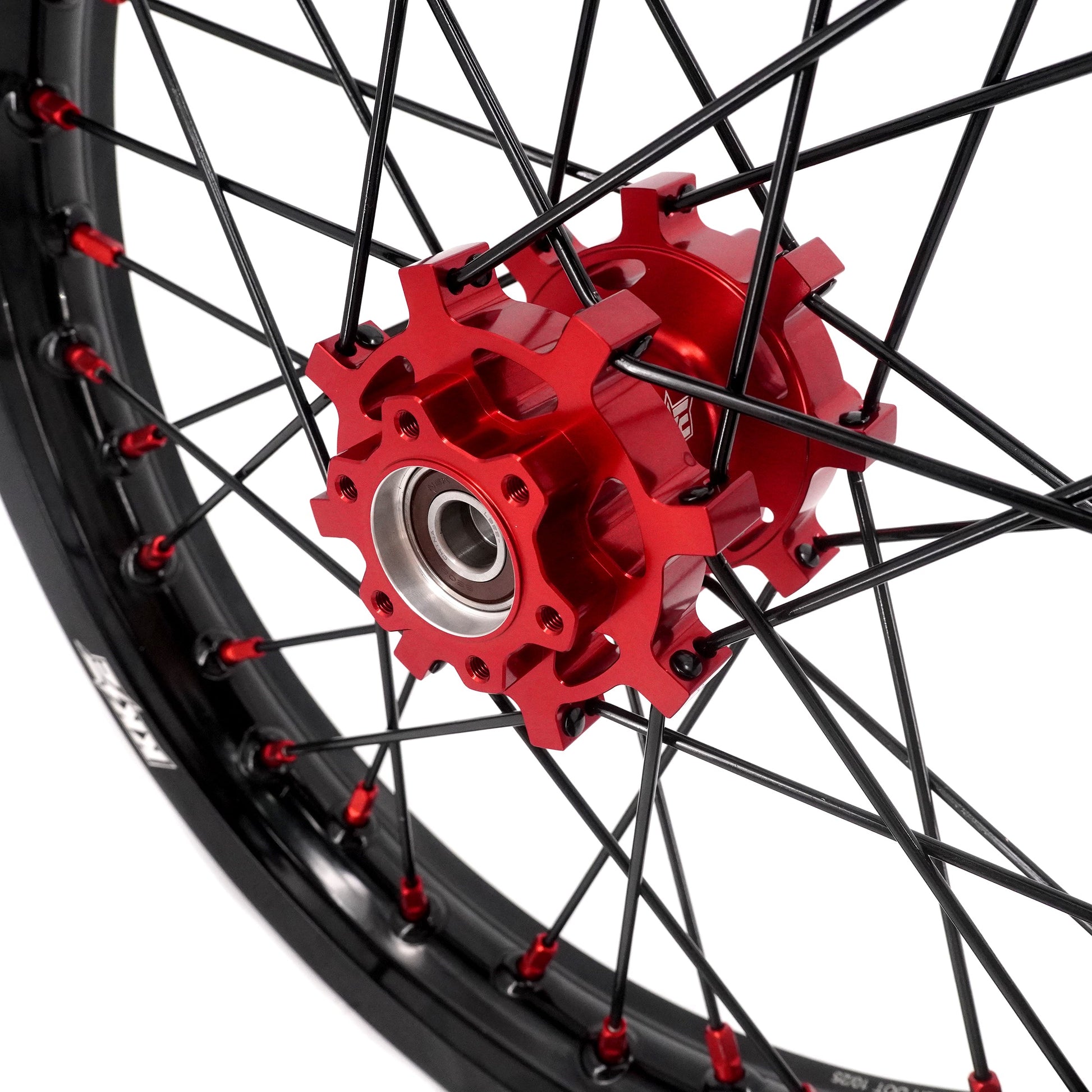 US Stock KKE 1.6*19" & 1.85*16" New Style E-bike Wheels Rim For SurRon Light Bee-X 2019-2025 Red Nipples - Howling Moto
