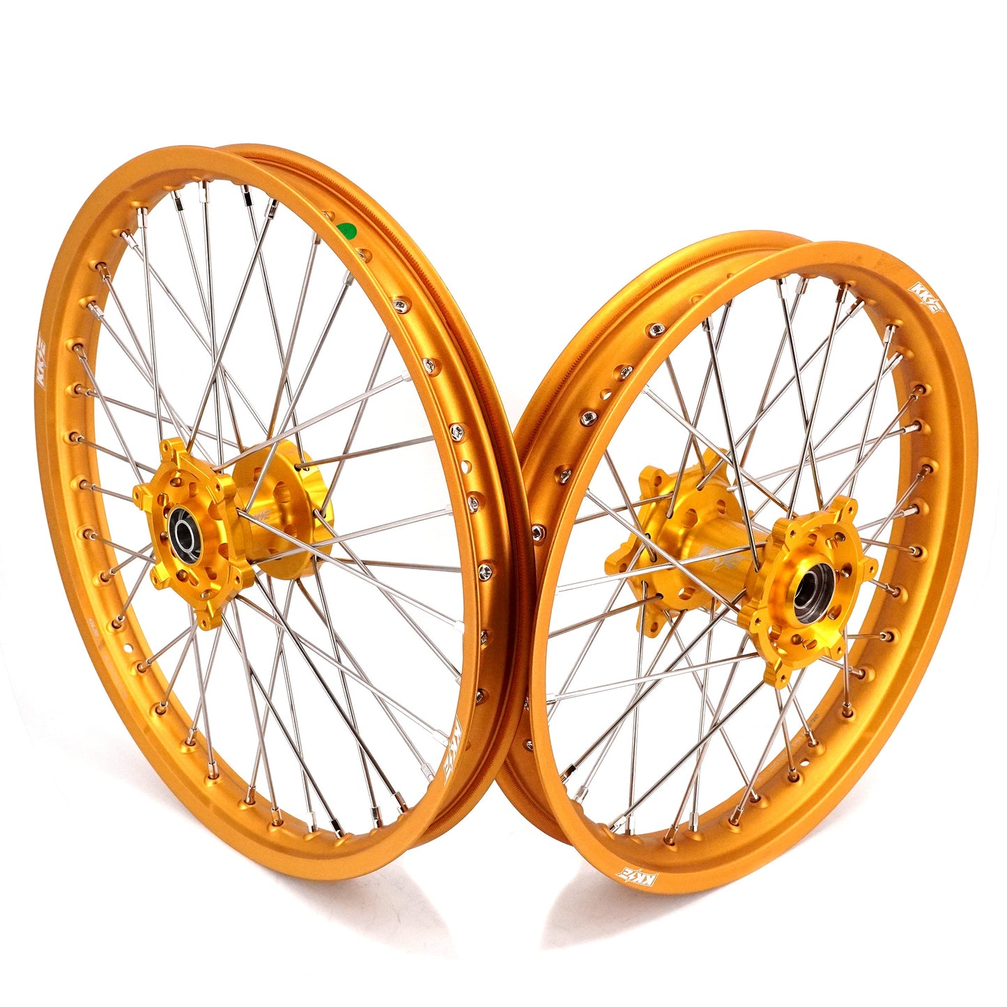 KKE 21 & 19 GLM Gold Wheels for SUZUKI RM125 RM250 1996-2000 - Howling Moto