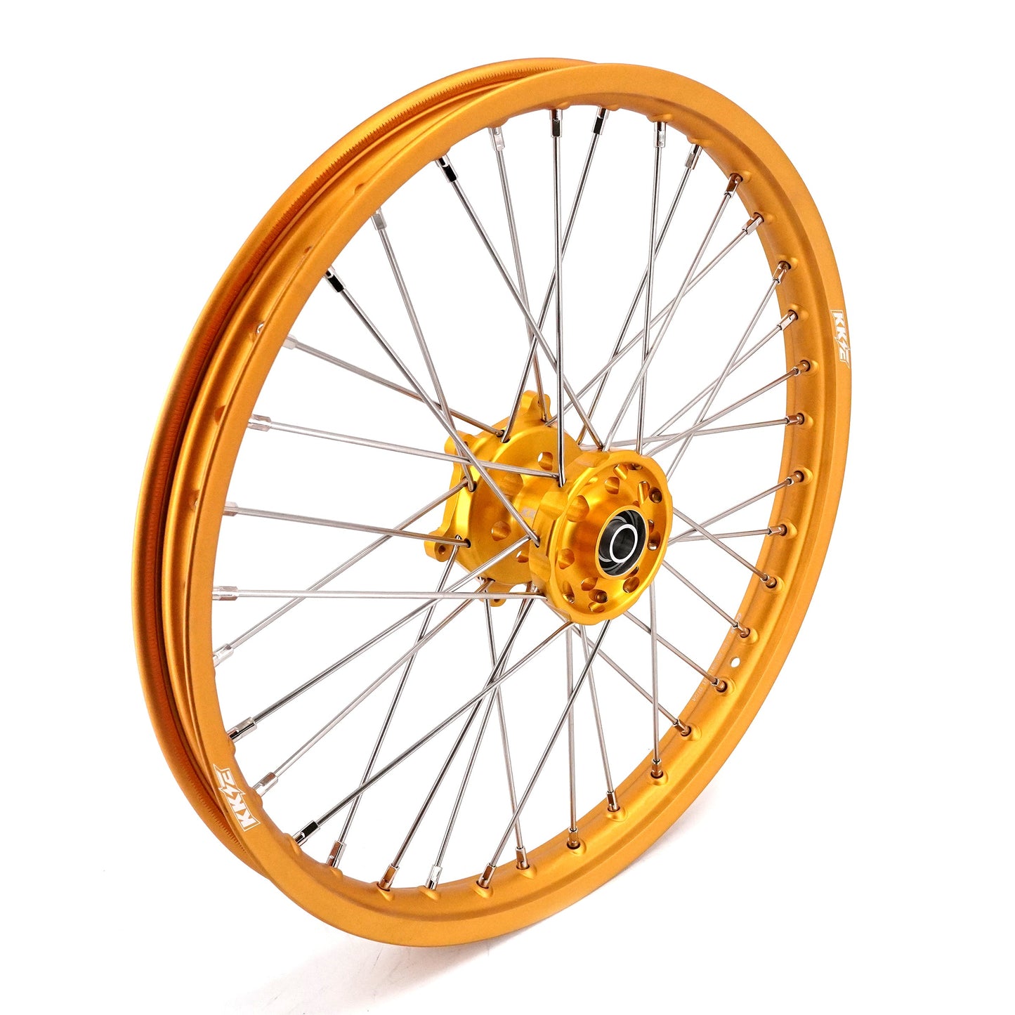 KKE 21 & 19 GLM Gold Wheels for SUZUKI RM125 RM250 1996-2000 - Howling Moto