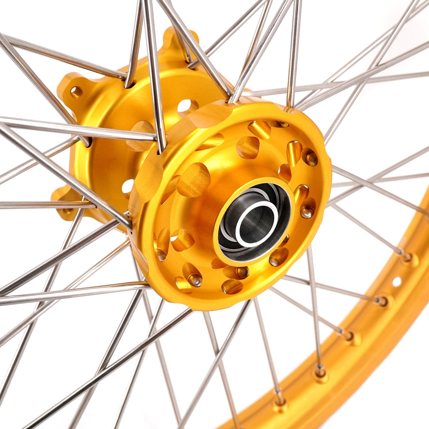 KKE 21 & 19 Wheels Gold Rims For SUZUKI RM125 2001-2007 RM250 2001-2008 - Howling Moto