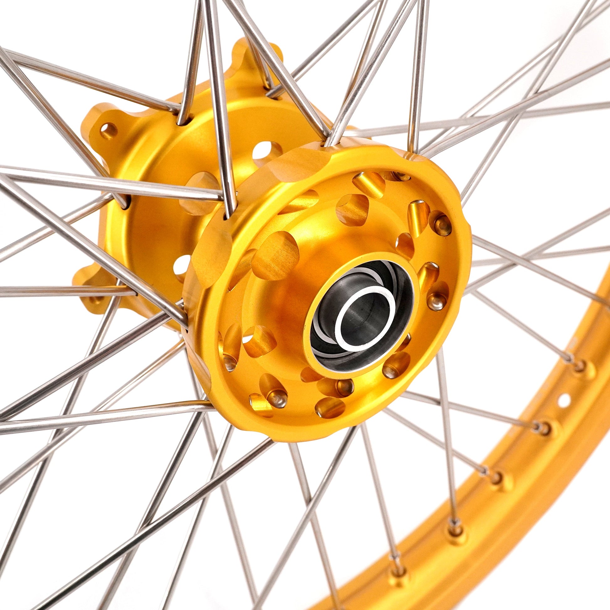 KKE 21 & 19 Wheels Gold Rims For SUZUKI RM125 2001-2007 RM250 2001-2008 - Howling Moto