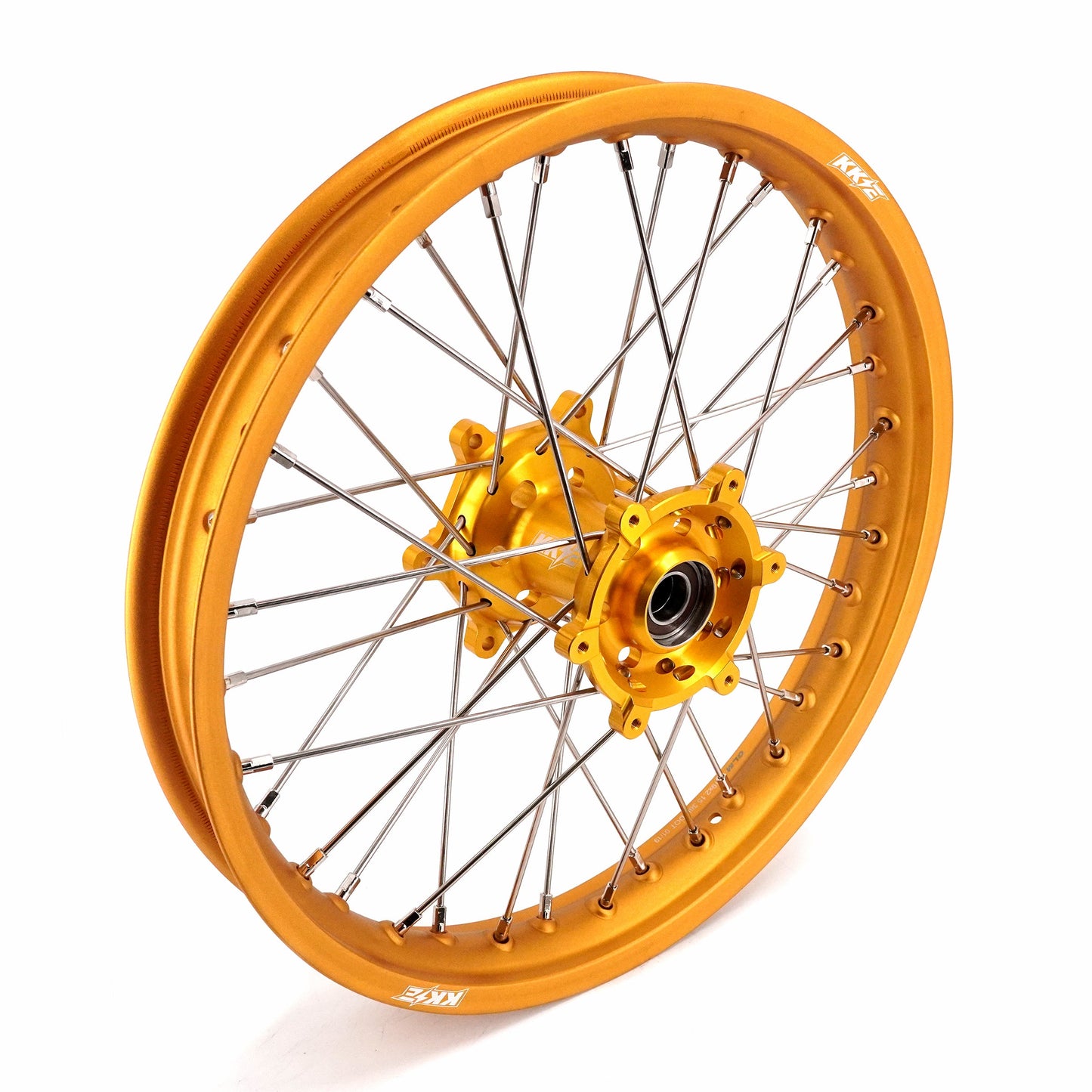 KKE 21 & 19 GLM Gold Wheels for SUZUKI RM125 RM250 1996-2000 - Howling Moto