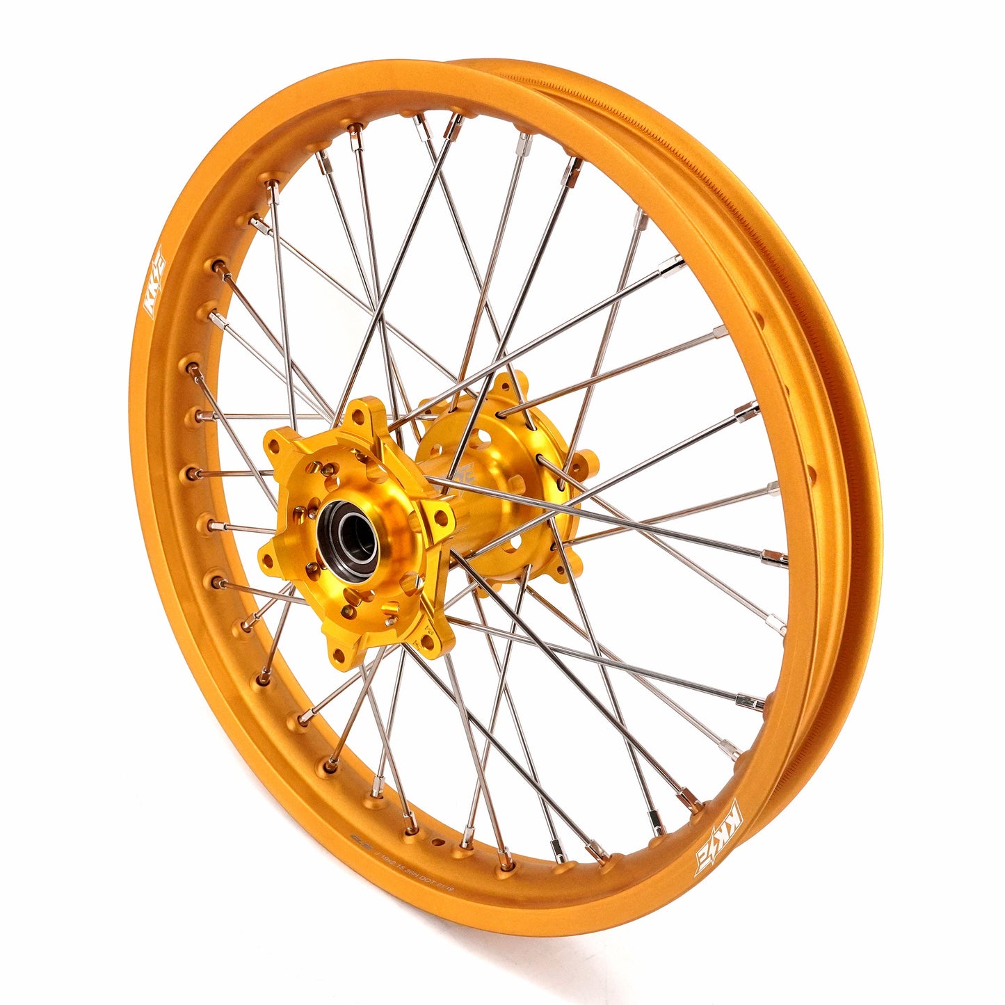 KKE 21 & 19 GLM Gold Wheels for SUZUKI RM125 RM250 1996-2000 - Howling Moto