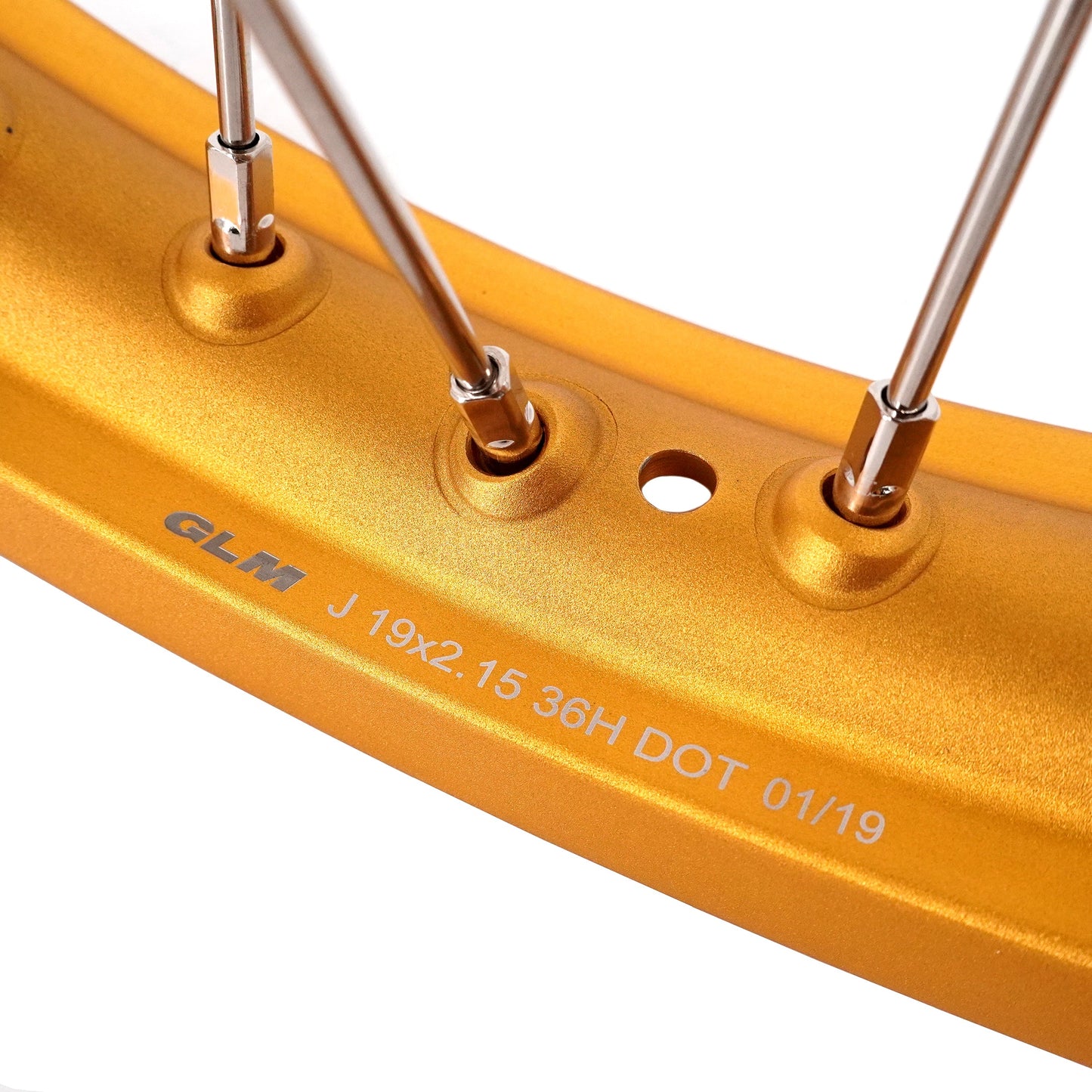 KKE 21 & 19 GLM Gold Wheels for SUZUKI RM125 RM250 1996-2000 - Howling Moto