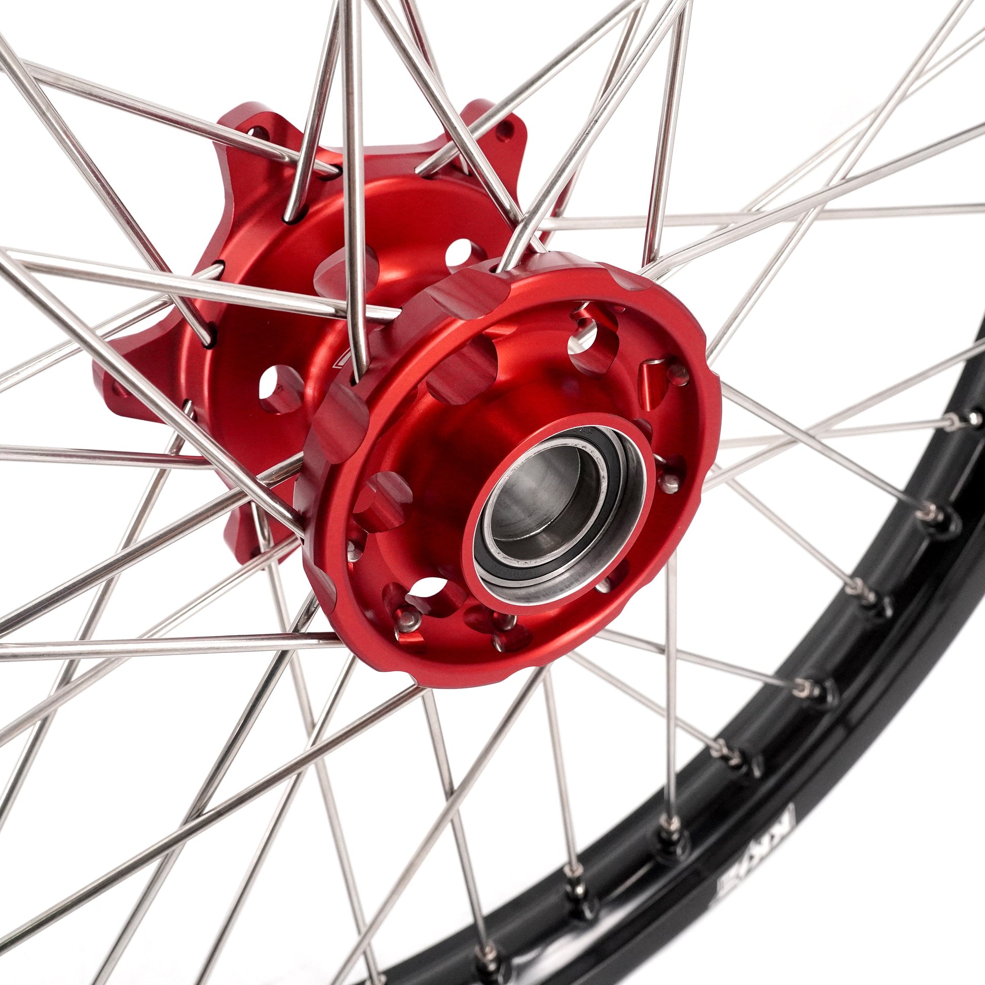 KKE 21 & 18 Spoked Enduro Wheels Rims Set FOR BETA RR 2013-2024 Red - Howling Moto