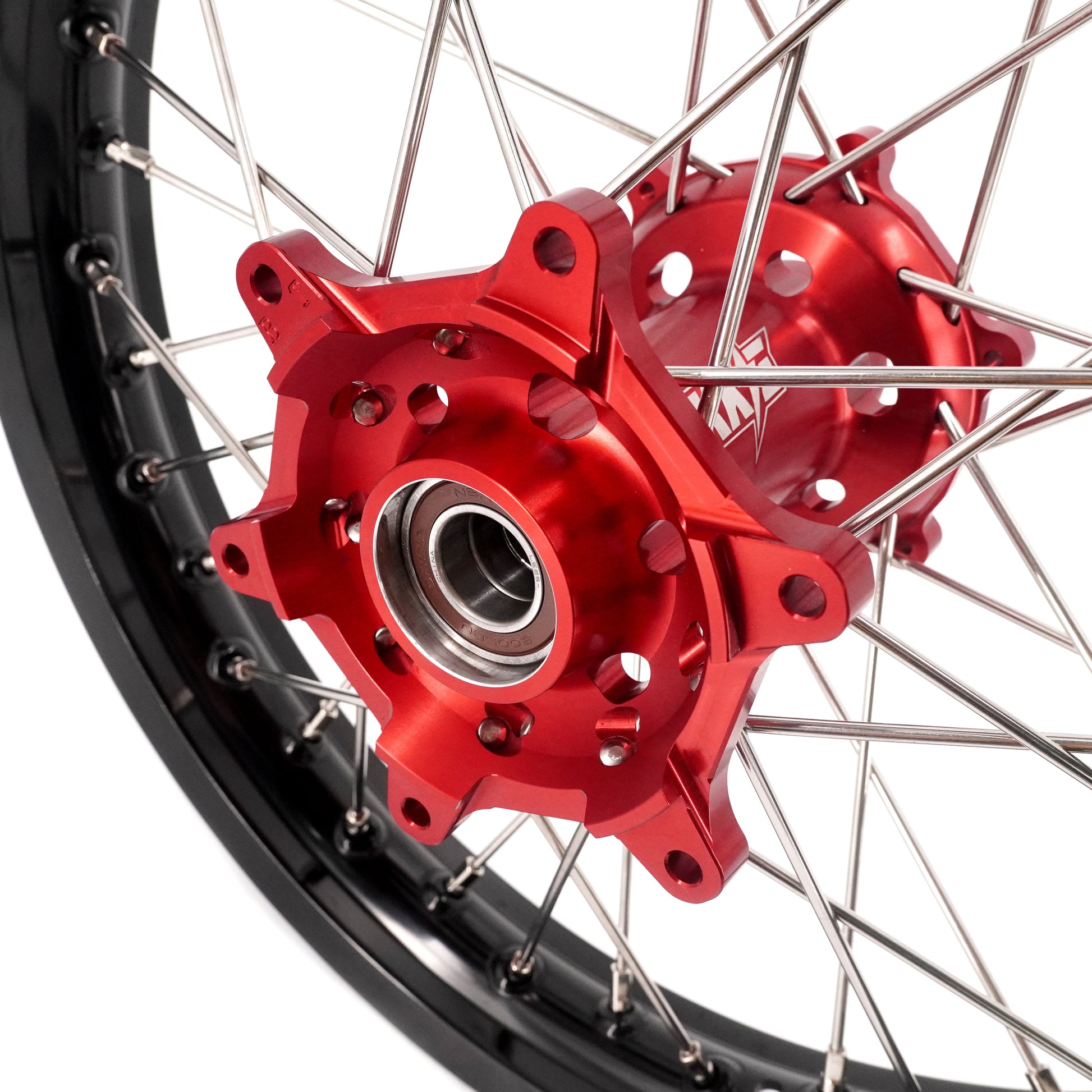 KKE 21 & 18 Spoked Enduro Wheels Rims Set FOR BETA RR 2013-2024 Red - Howling Moto