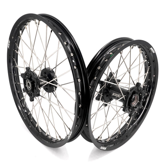 KKE 21/18 Enduro Off Road Wheels Rim Fit For SUZUKI DRZ400SM 2005-2024 Black Hub