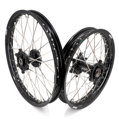 KKE 21/18 Enduro Off Road Wheels Rim Fit For SUZUKI DRZ400SM 2005-2024 Black Hub - Howling Moto