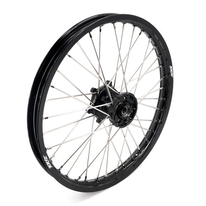 KKE 21/18 Enduro Off Road Wheels Rim Fit For SUZUKI DRZ400SM 2005-2024 Black Hub - Howling Moto