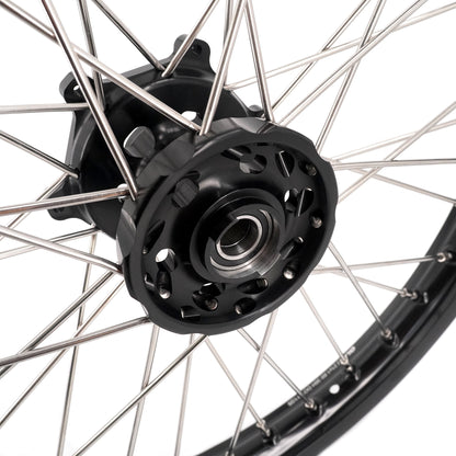 KKE 21/18 Enduro Dirtbike Wheel Rim For SUZUKI DRZ400 DRZ400S DRZ400E Black Hub & Rim - Howling Moto