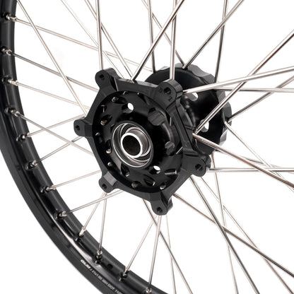 KKE 21/18 Enduro Dirtbike Wheel Rim For SUZUKI DRZ400 DRZ400S DRZ400E Black Hub & Rim - Howling Moto