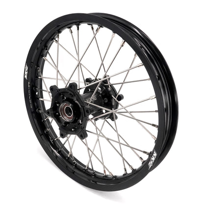 KKE 21/18 Enduro Off Road Wheels Rim Fit For SUZUKI DRZ400SM 2005-2024 Black Hub - Howling Moto