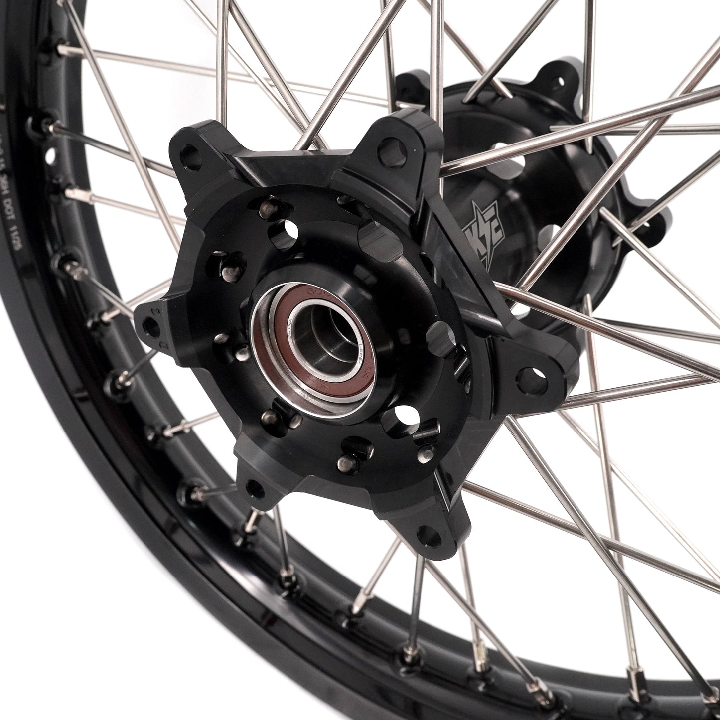 KKE 21/18 Enduro Dirtbike Wheel Rim For SUZUKI DRZ400 DRZ400S DRZ400E Black Hub & Rim - Howling Moto