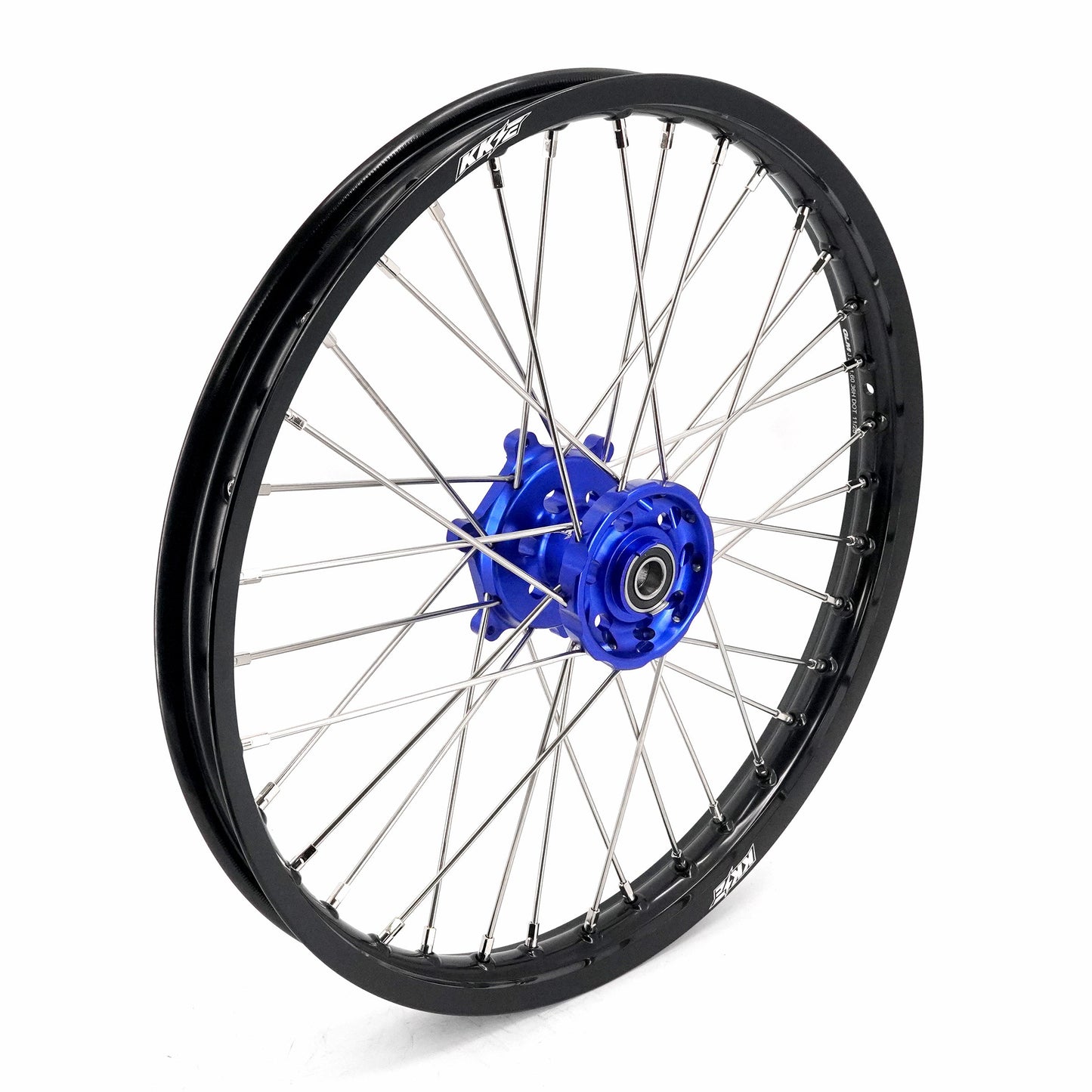 KKE 21 & 18 Enduro Wheels for YAMAHA WR250F 2001-2016 WR450F 2003-2015 Blue&Black 250mm Disc - Howling Moto