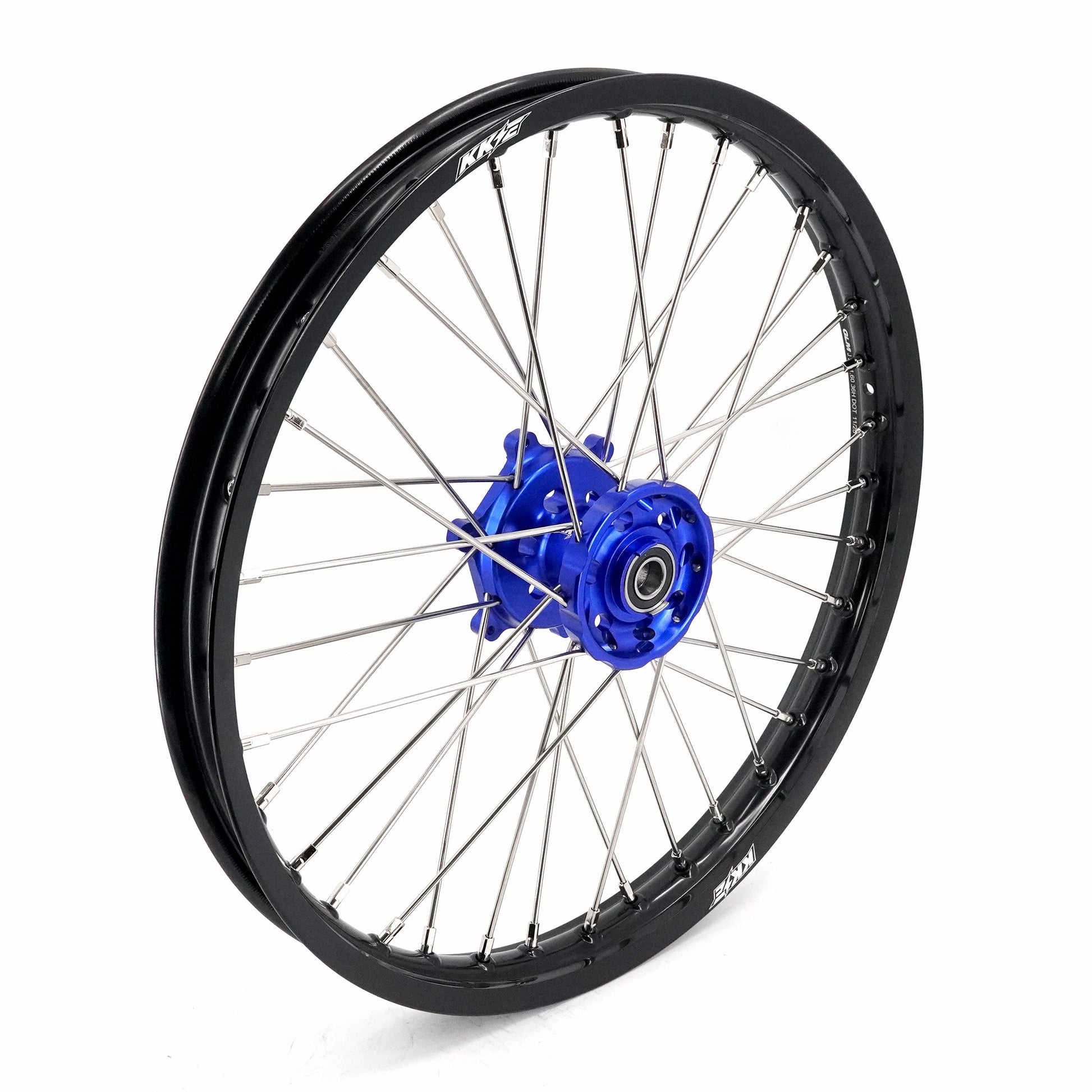 KKE 21 & 18 Enduro Wheels for YAMAHA WR250F 2001-2016 WR450F 2003-2015 Blue&Black 250mm Disc - Howling Moto
