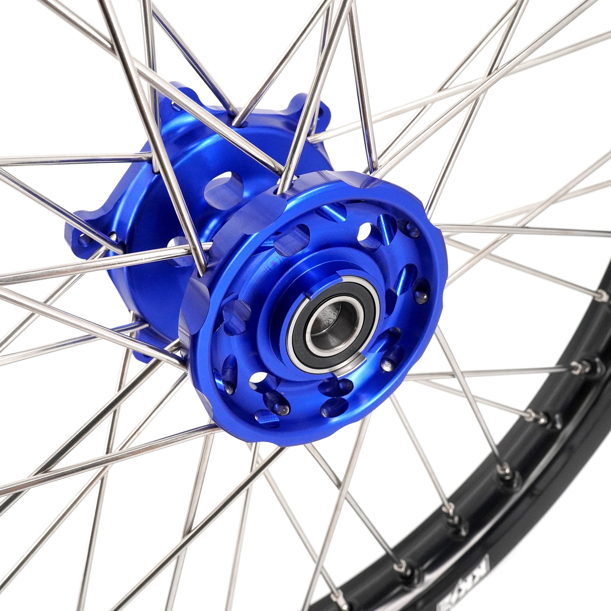 KKE 21 & 18 Enduro Wheels for YAMAHA WR250F 2001-2016 WR450F 2003-2015 Blue&Black 250mm Disc - Howling Moto