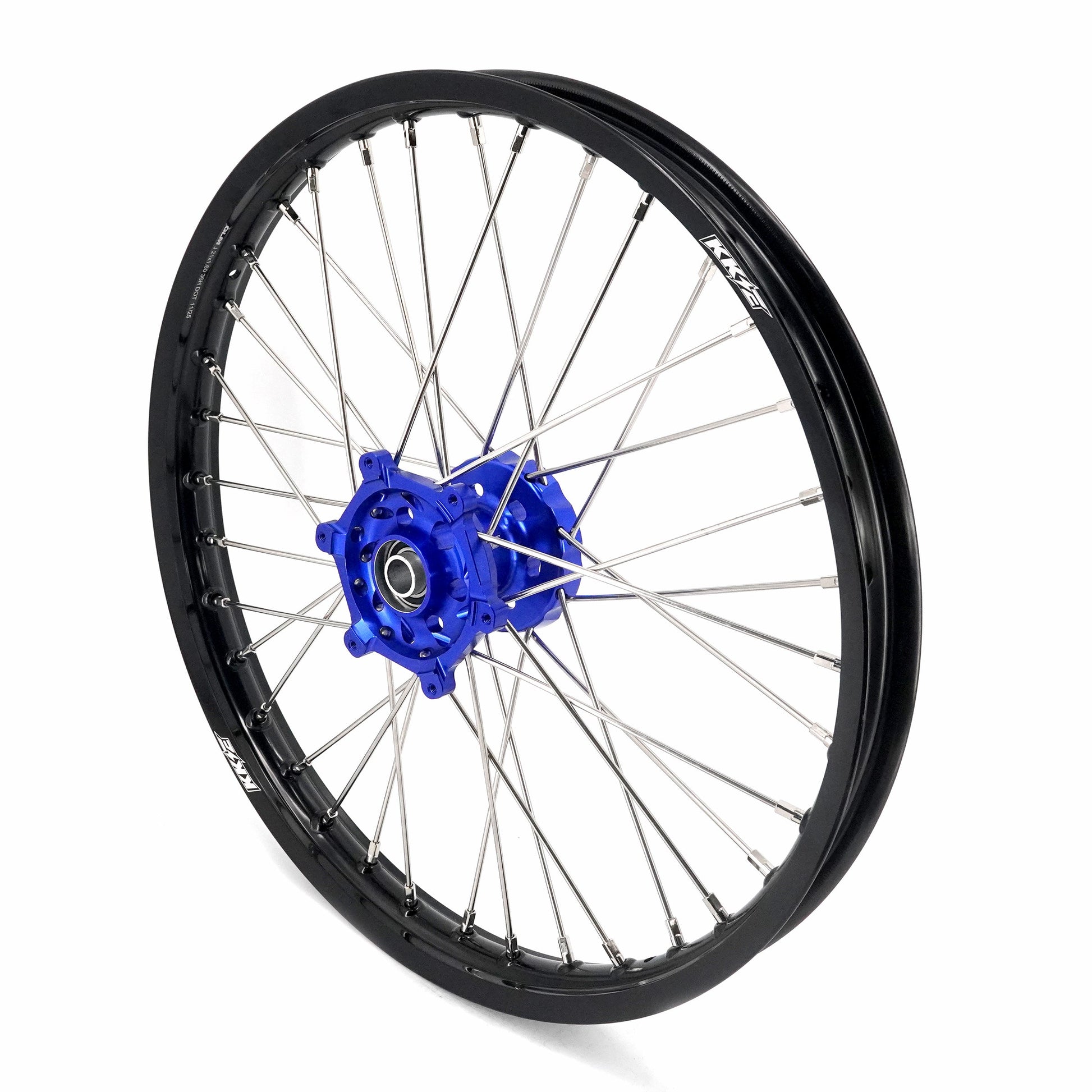 KKE 21 & 18 Enduro Wheels for YAMAHA WR250F 2001-2016 WR450F 2003-2015 Blue&Black 250mm Disc - Howling Moto