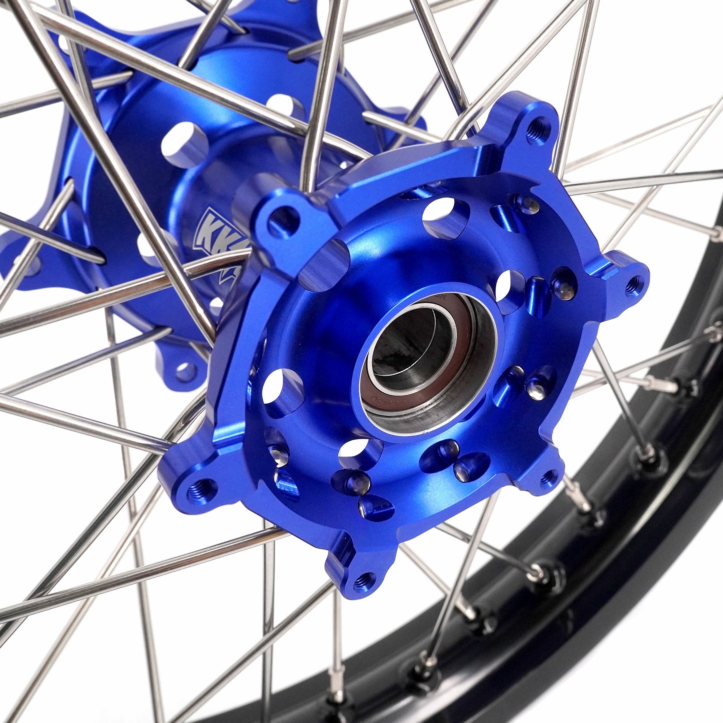 KKE 21 & 18 Enduro Wheels for YAMAHA WR250F 2001-2016 WR450F 2003-2015 Blue&Black 250mm Disc - Howling Moto