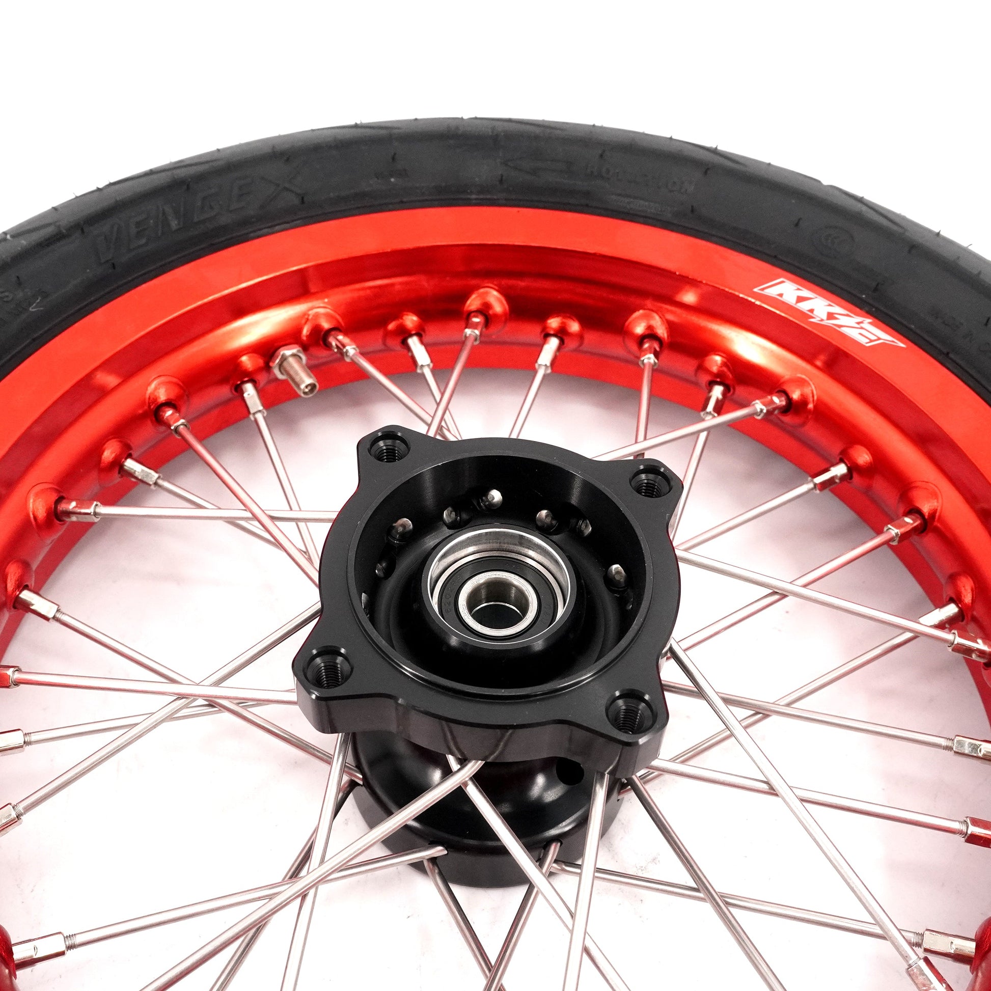 KKE 1.85*12’‘ & 2.15*12’‘ E-Bike Mini Wheels Kit with Tires Fit For Rawrr Mantis X 2024-2025 Red Rims - Howling Moto