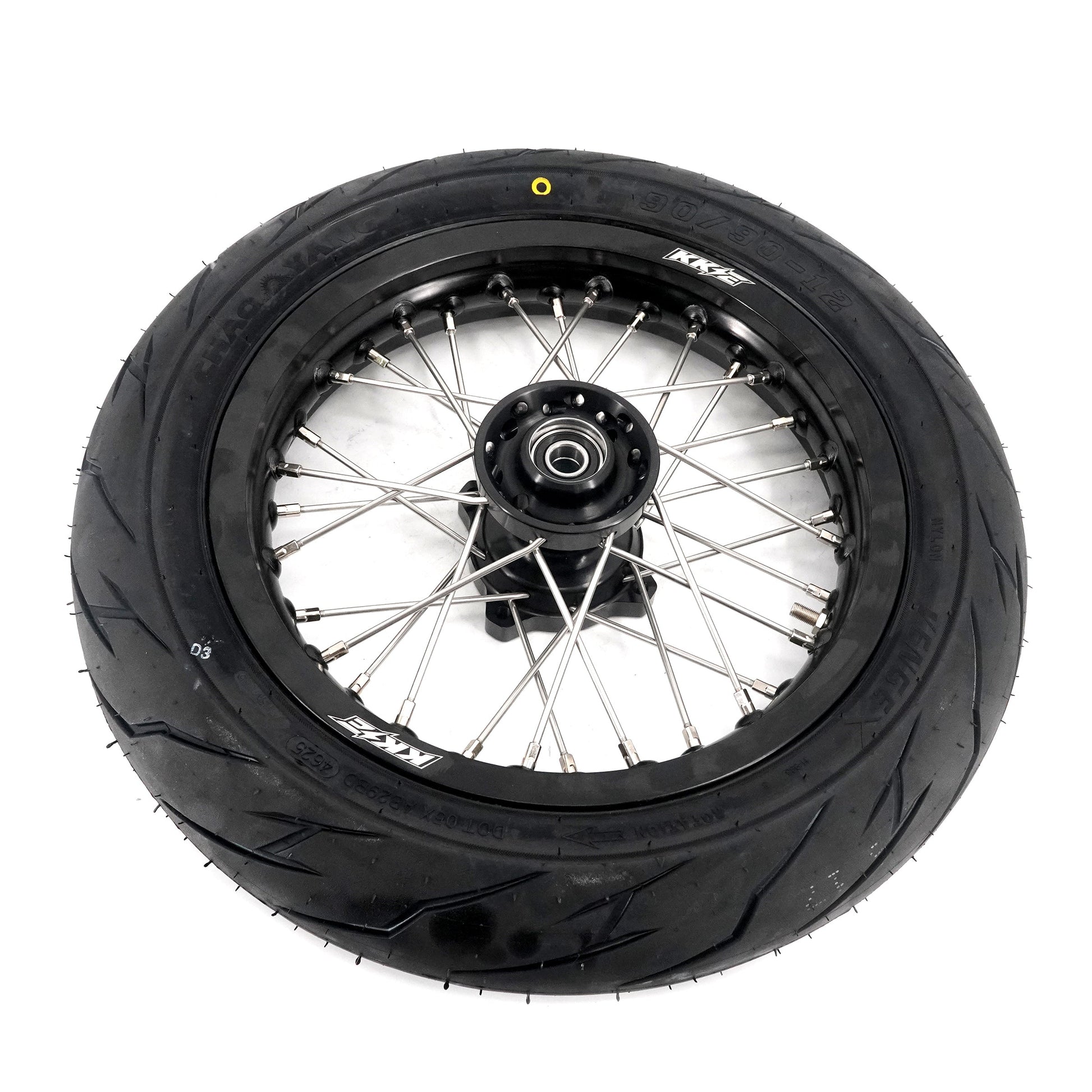 KKE 1.85*12’‘ & 2.15*12’‘ E-Bike Mini Wheels Kit with Tires Fit For Rawrr Mantis X 2024-2025 Black - Howling Moto