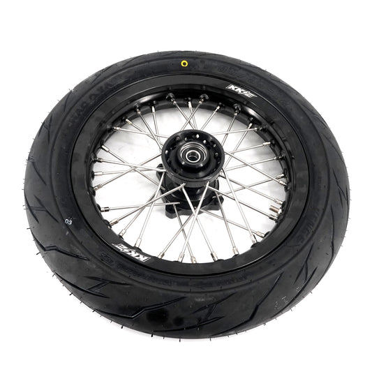 KKE 1.85*12’‘ & 2.15*12’‘ E-Bike Mini Wheels Kit with Tires Fit For Rawrr Mantis X 2024-2025 Black - Howling Moto