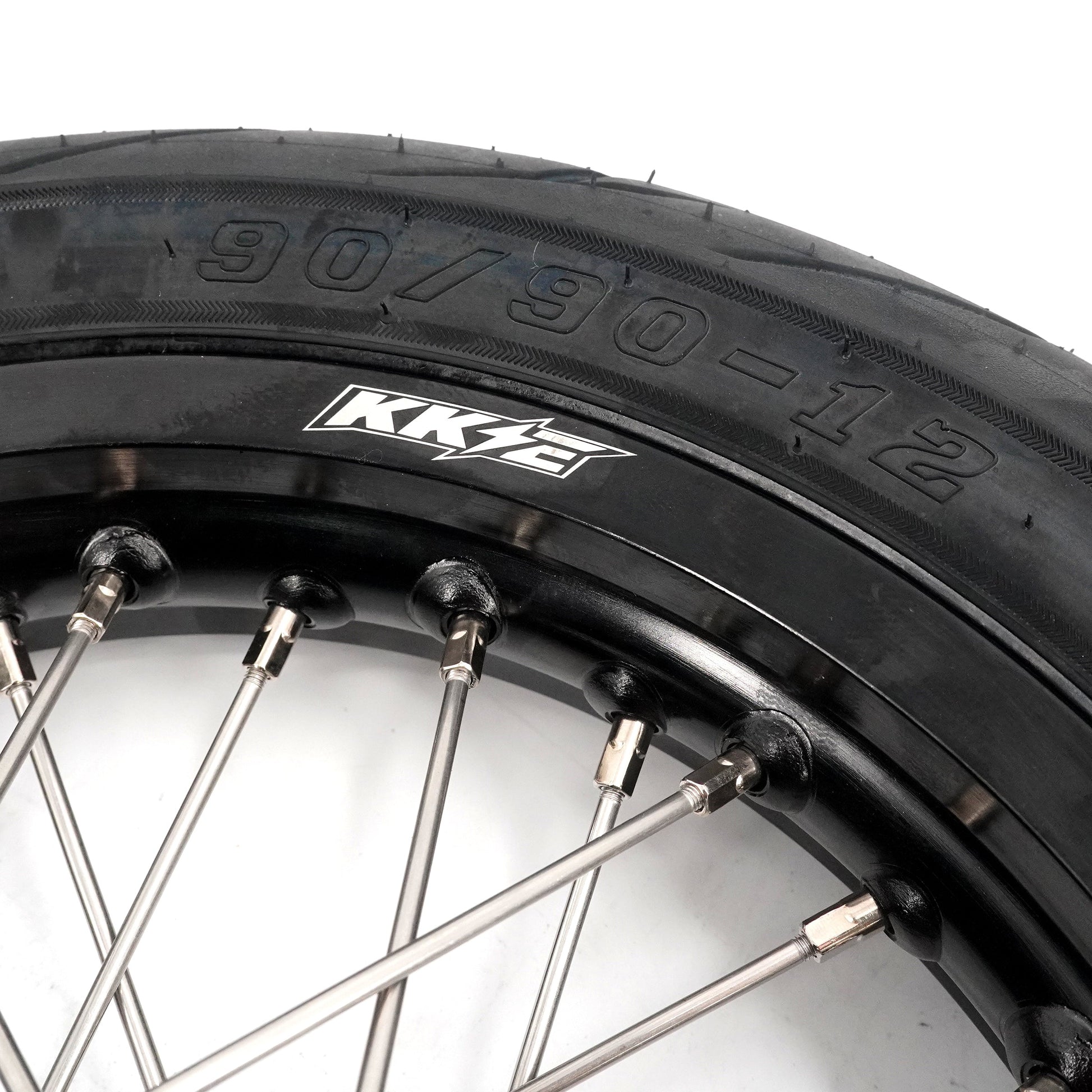 KKE 1.85*12’‘ & 2.15*12’‘ E-Bike Mini Wheels Kit with Tires Fit For Rawrr Mantis X 2024-2025 Black - Howling Moto