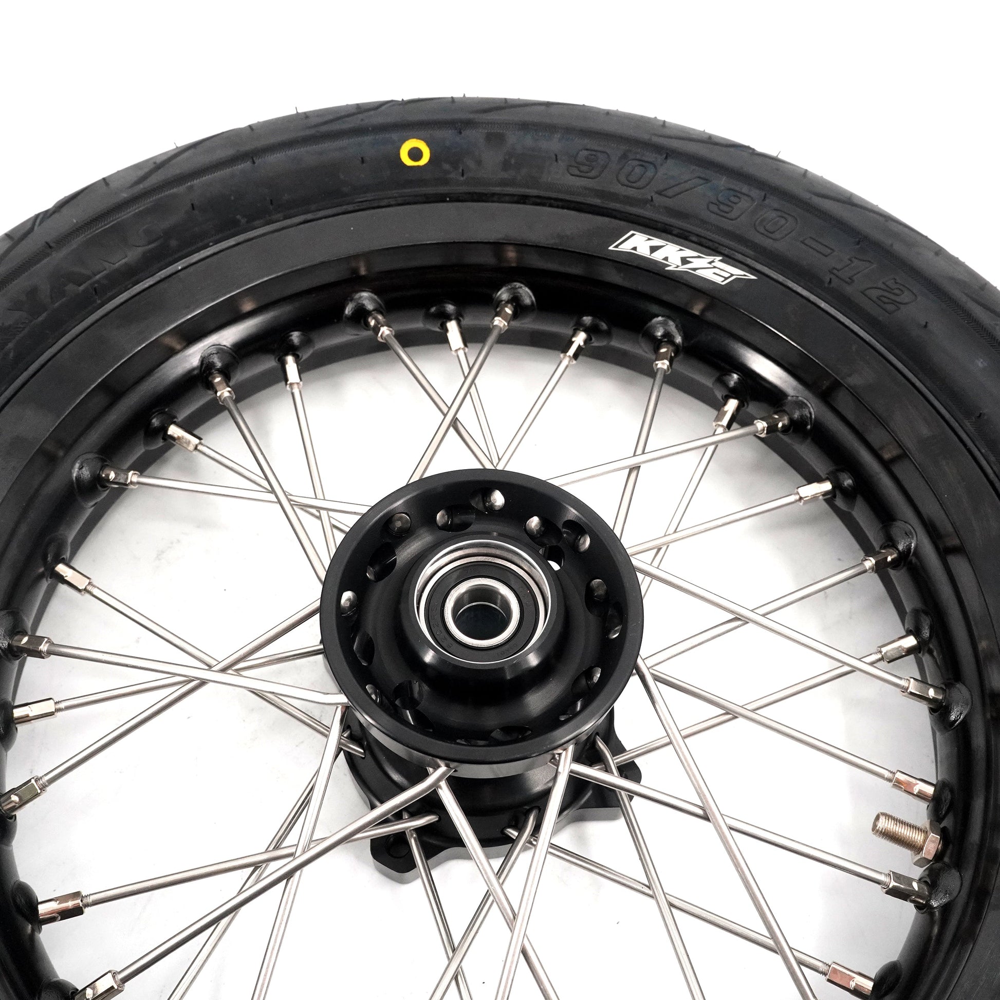 KKE 1.85*12’‘ & 2.15*12’‘ E-Bike Mini Wheels Kit with Tires Fit For Rawrr Mantis X 2024-2025 Black - Howling Moto