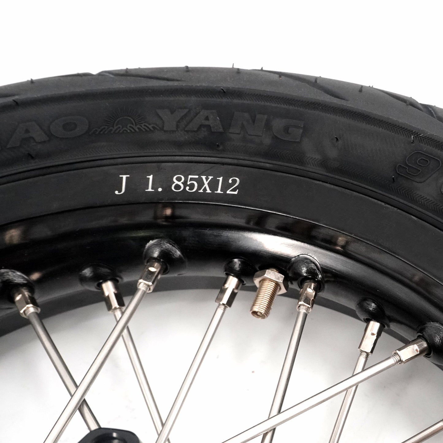 KKE 1.85*12’‘ & 2.15*12’‘ E-Bike Mini Wheels Kit with Tires Fit For Rawrr Mantis X 2024-2025 Black - Howling Moto