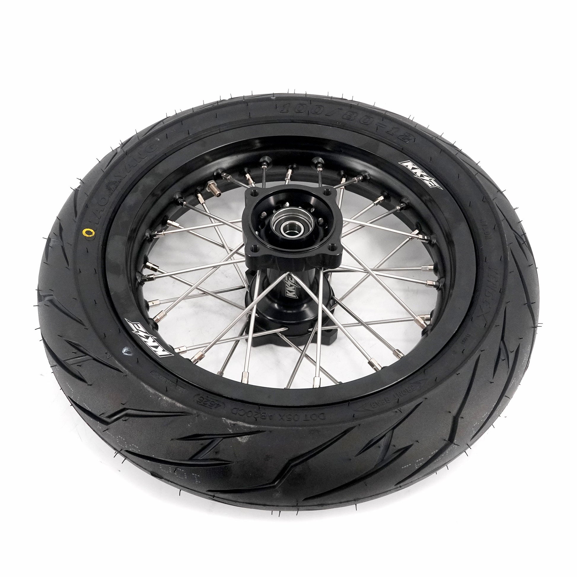KKE 1.85*12’‘ & 2.15*12’‘ E-Bike Mini Wheels Kit with Tires Fit For Rawrr Mantis X 2024-2025 Black - Howling Moto