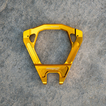 Warp9Racing Surron Ultra Bee Triangles collective image showing detailed view of electric bike frame components.