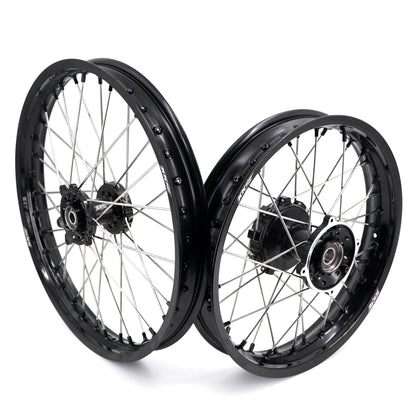 KKE 1.85*21 & 2.5*18 Tubed Spoke Wheels Rims Fit KOVE 450 Rally/MX450 2022-2025/ 450 Enduro Re 2023-2025 Black Nipples