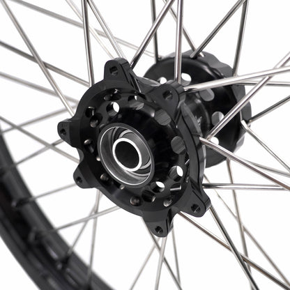 KKE 1.85*21 & 2.5*18 Tubed Spoke Wheels Rims Fit KOVE 450 Rally/MX450 2022-2025/ 450 Enduro Re 2023-2025 Black Nipples