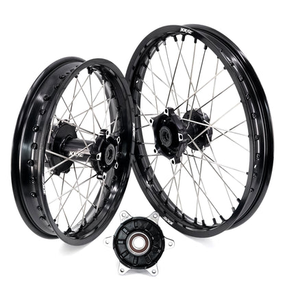 KKE 1.85*21 & 2.5*18 Fit CF MOTO 450MT Motorcycle Tubed Spoke Wheels Rims Black
