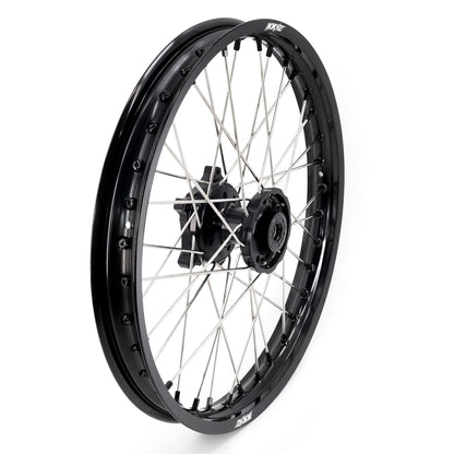 KKE 1.85*21 & 2.5*18 Fit CF MOTO 450MT Motorcycle Tubed Spoke Wheels Rims Black