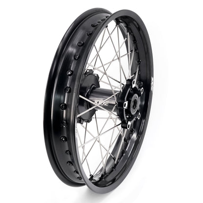 KKE 1.85*21 & 2.5*18 Fit CF MOTO 450MT Motorcycle Tubed Spoke Wheels Rims Black