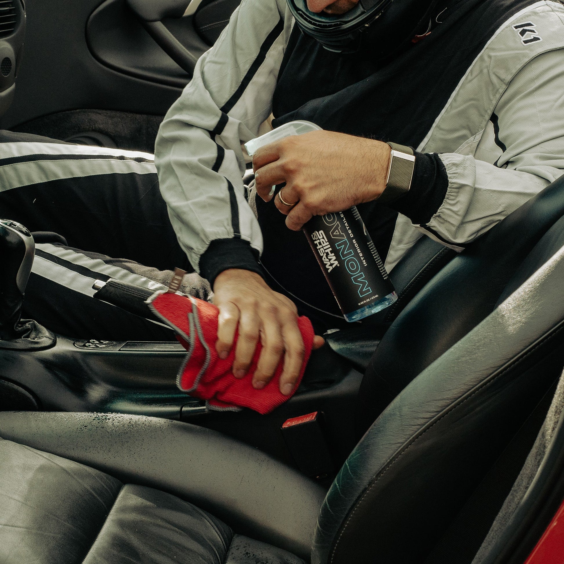 WASH&WHIPS Quick Detailing Pro Kit for Auto Detailing - 16-Piece Complete Car Care Set - Howling Moto