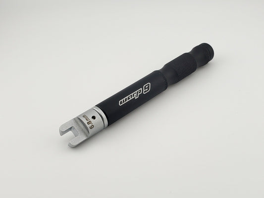 Warp9Racing Deluxe Spoke Wrench for bike spokes, durable tool with ergonomic handle for precise wheel adjustments.