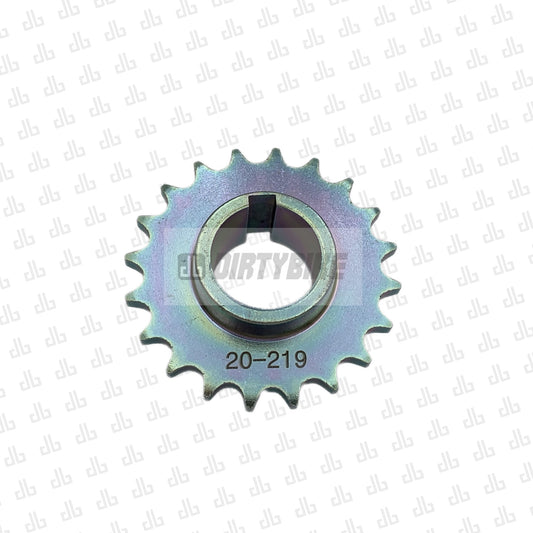 eDirtyBike 219 Primary Drive Front Sprocket for Surron LBX electric bike, chain drive replacement part in black finish.