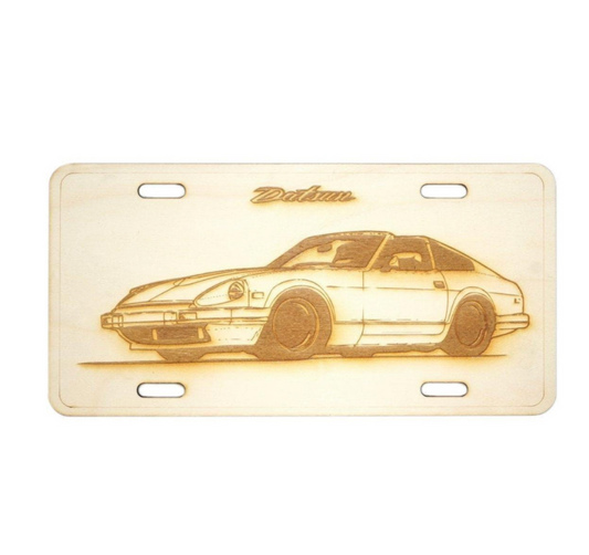 ZSPEC Datsun 280zx S130 Turbo Modified License Plate, Birch, Ornamental - Howling Moto
