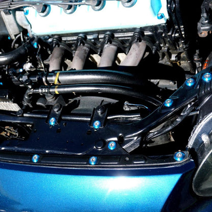 ZSPEC Stage-3 Dress Up Bolts® Fastener Kit for '97-99 Honda Civic/Del Sol 1.6L D-Series, Stainless & Billet - Howling Moto