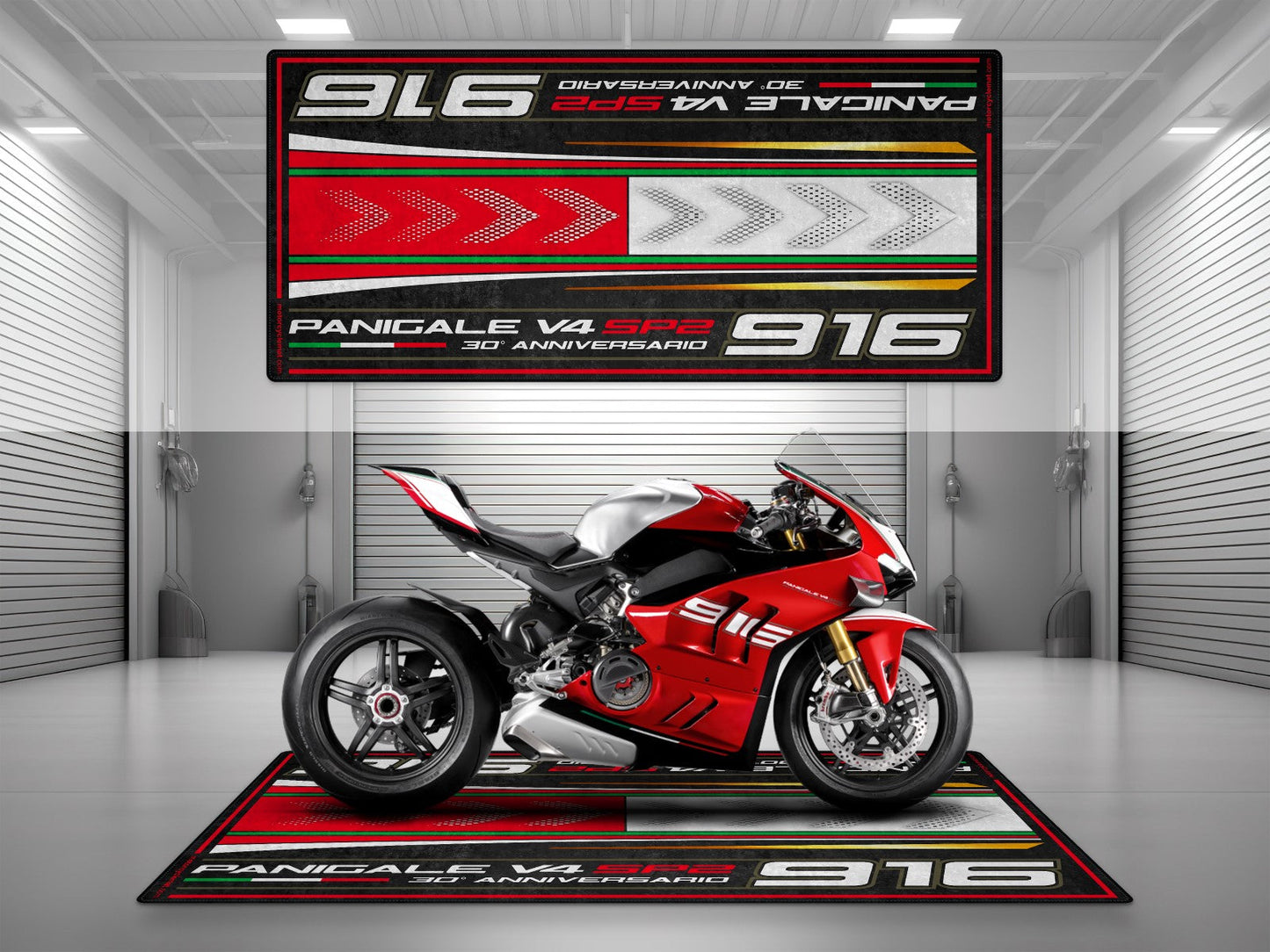 MPM Motorcycle Mat for Ducati Panigale V4 SP2 30th Anniversary - MM4120 - Howling Moto
