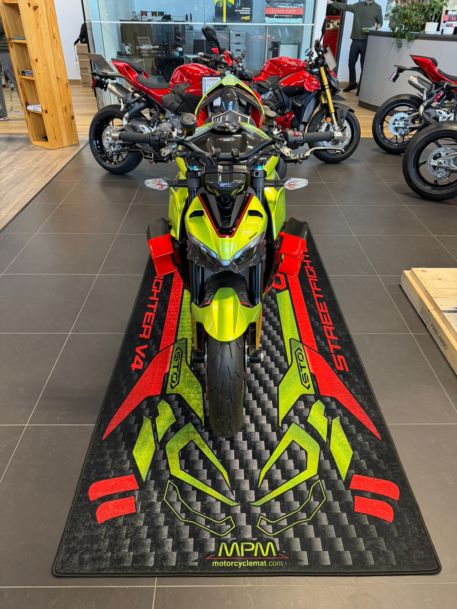 MPM Motorcycle Mat for Ducati Streetfighter V4 Lamborghini Edition - MM4115 - Howling Moto