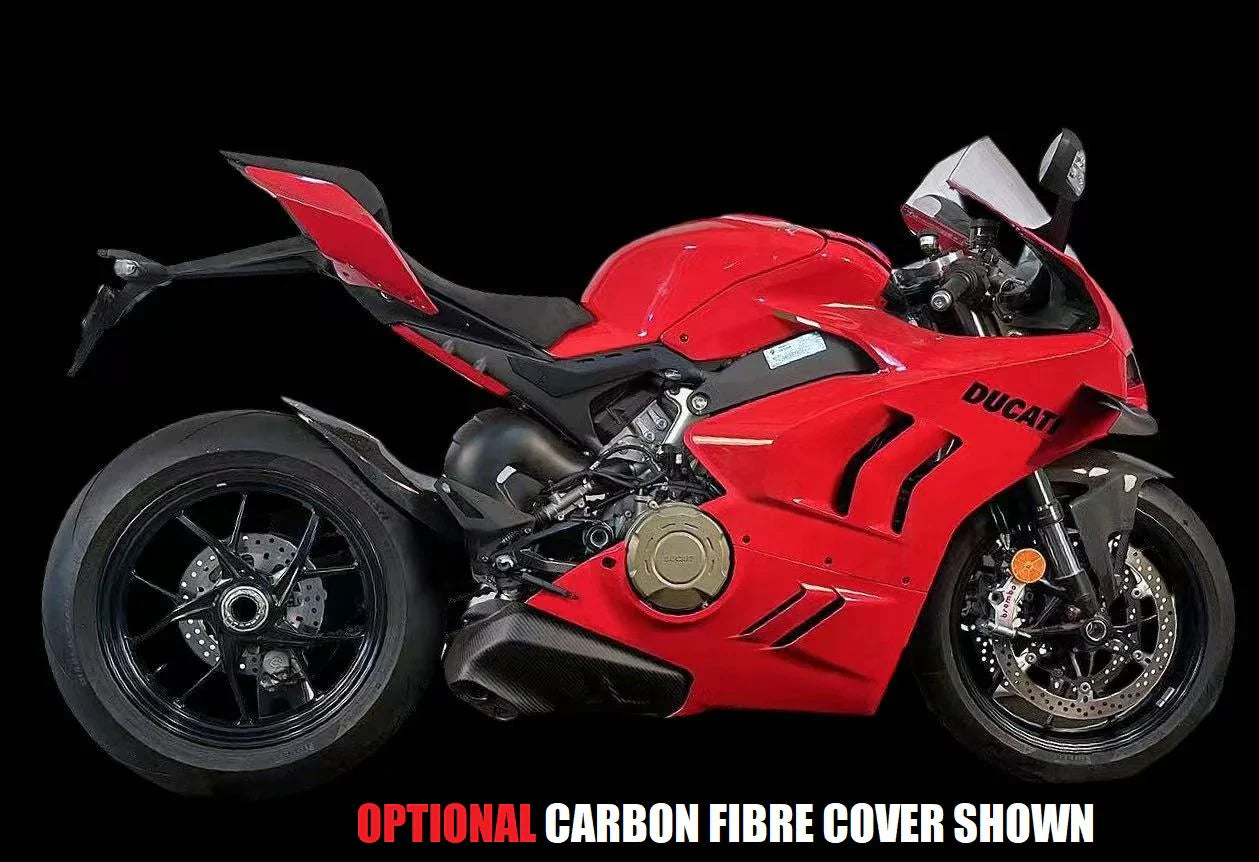 Ducati Panigale V4/V4S/V4R & Streetfighter V4 Bimodal titanium slip-on exhaust with carbon fiber cover by Bill's Exhausts