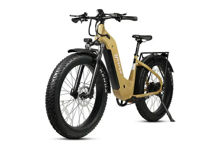 YOUNG Electric E-Scout Pro Step-Through Commuter Ebike | Up to 80 Miles, 28 MPH | 960Wh LG Battery, 26’’ All-terrain eBike - Howling Moto