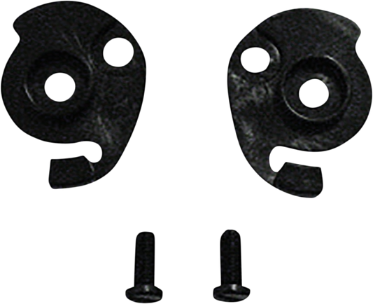 Black AFX FX-50 ratchet helmet kit with screws, featuring a sleek design and durable construction for motorcycle riding.