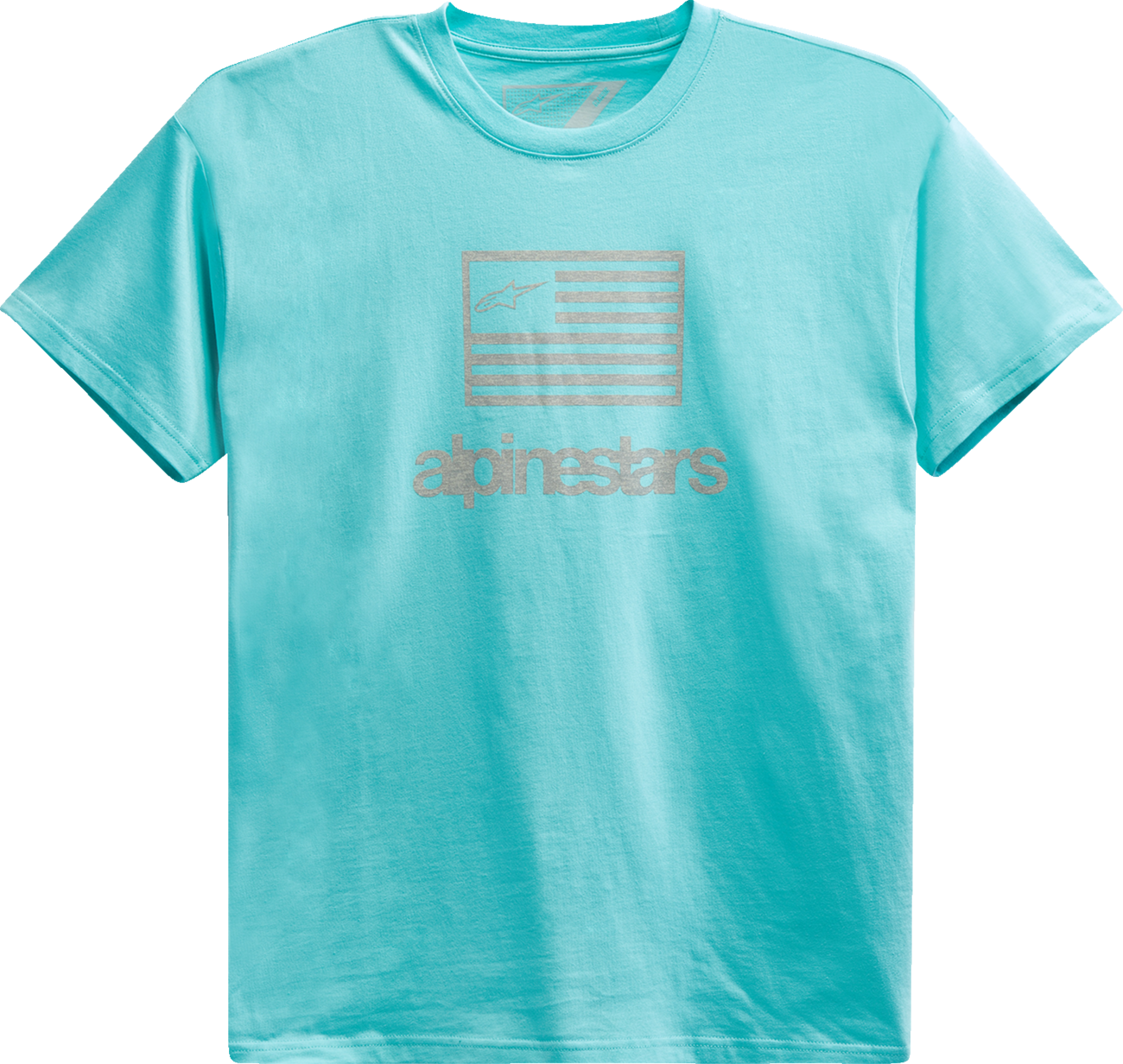 ALPINESTARS Flag T-Shirt - Light Aqua - Medium 1213726207206M - Howling Moto