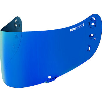 Bill's Exhausts ICON Optics™ Shield Boatdrink Blue 0130-1354, a protective shield with a vibrant blue design and sleek shape.