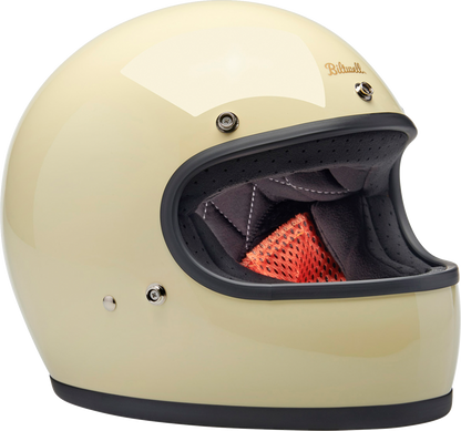 Gloss white BILTWELL Gringo helmet in large size, featuring a sleek helmet design with ventilation and a smooth finish.